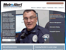 Tablet Screenshot of metroalert.com
